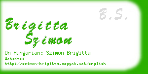 brigitta szimon business card